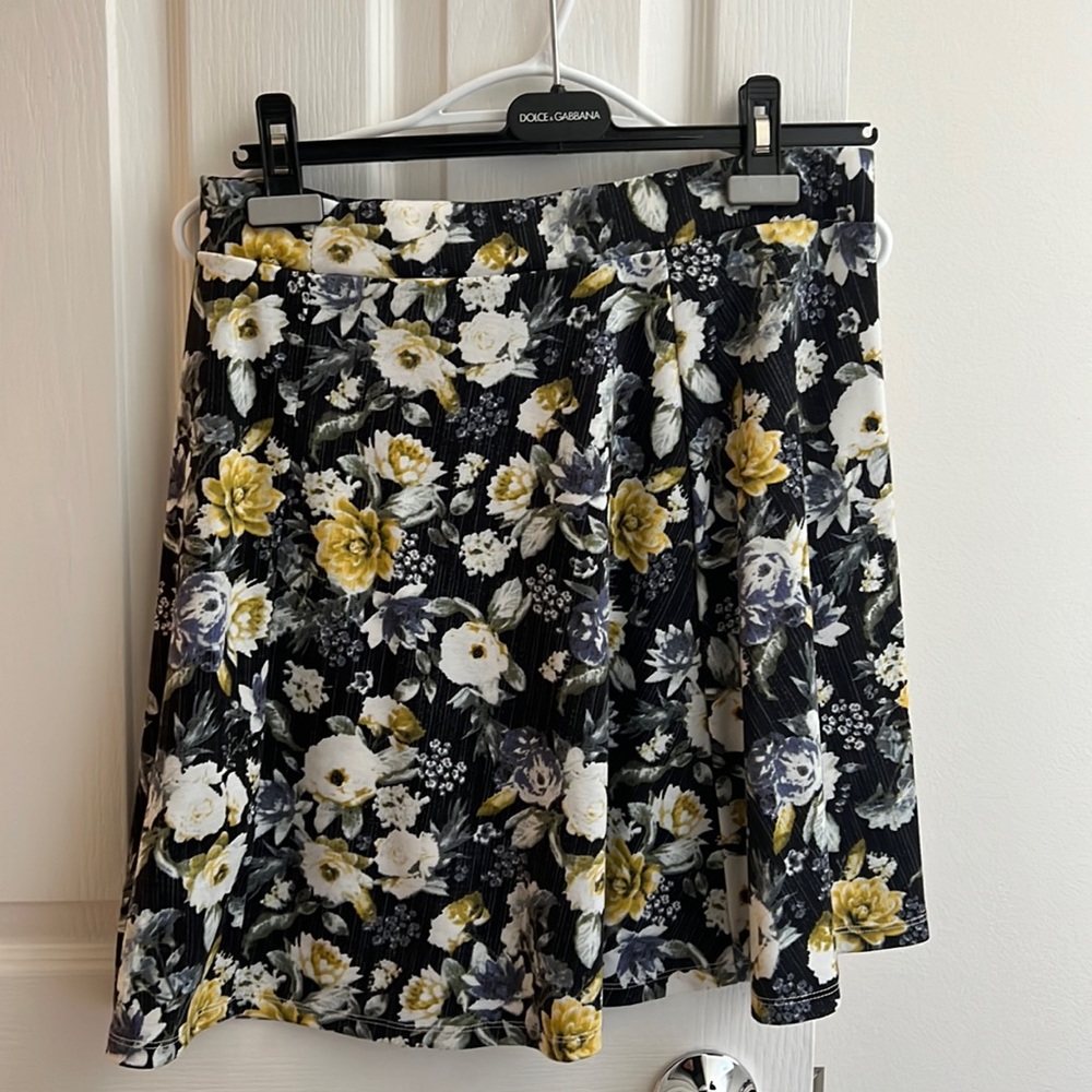 H&M Floral Skater Skirt